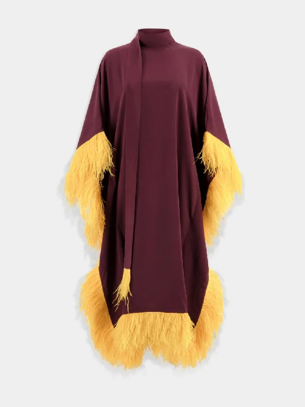 Kaftan with Feathers